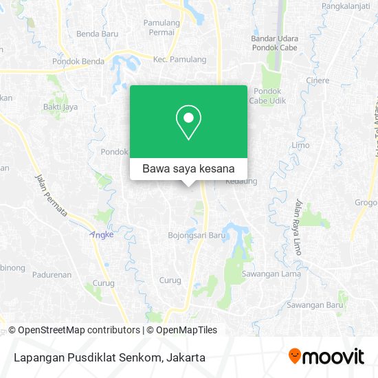 Peta Lapangan Pusdiklat Senkom