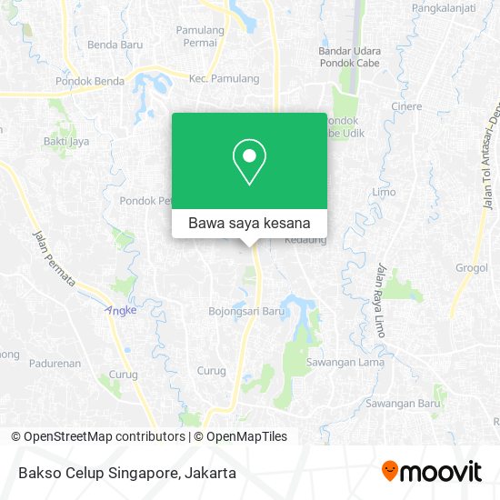 Peta Bakso Celup Singapore