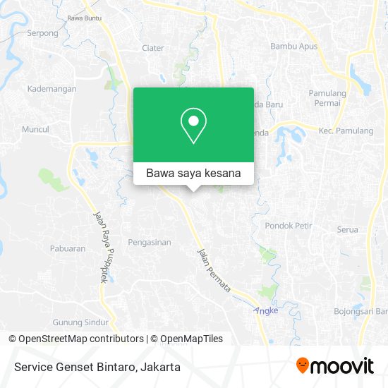 Peta Service Genset Bintaro