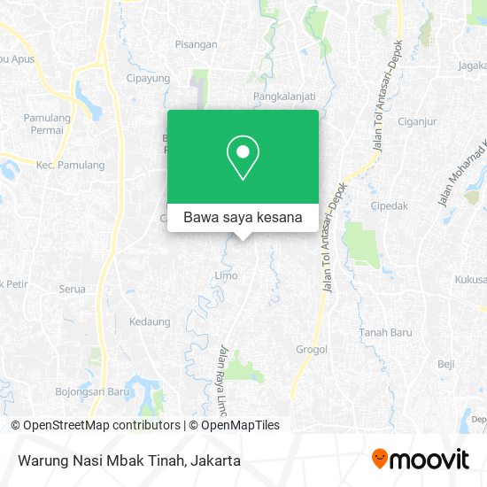 Peta Warung Nasi Mbak Tinah