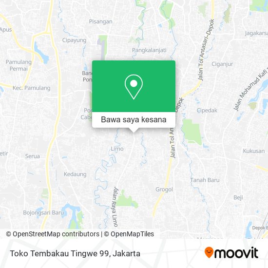 Peta Toko Tembakau Tingwe 99