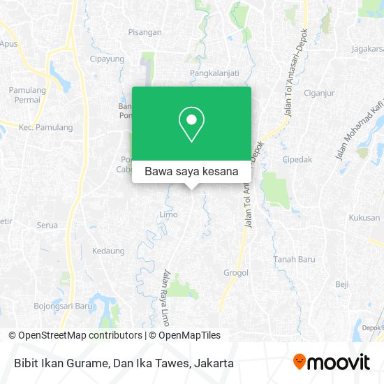 Peta Bibit Ikan Gurame, Dan Ika Tawes
