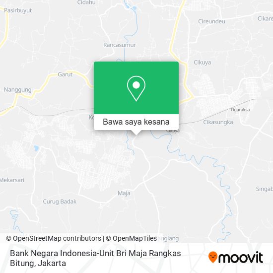 Peta Bank Negara Indonesia-Unit Bri Maja Rangkas Bitung