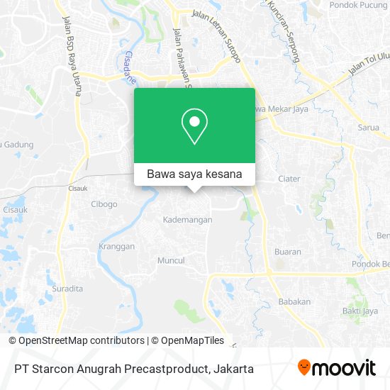 Peta PT Starcon Anugrah Precastproduct