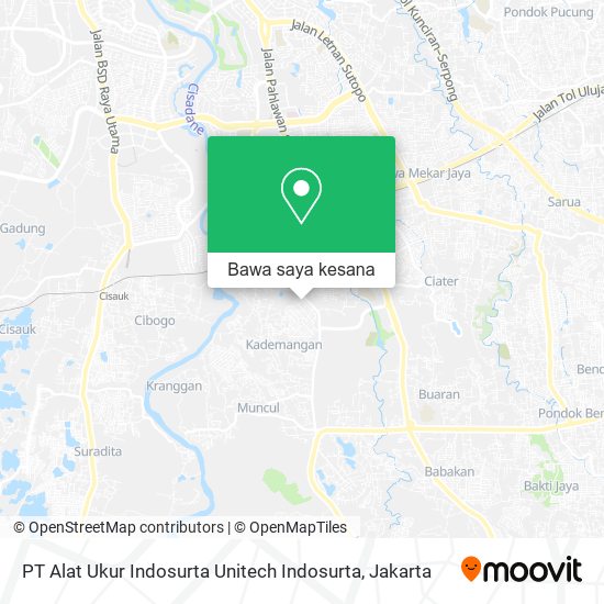 Peta PT Alat Ukur Indosurta Unitech Indosurta
