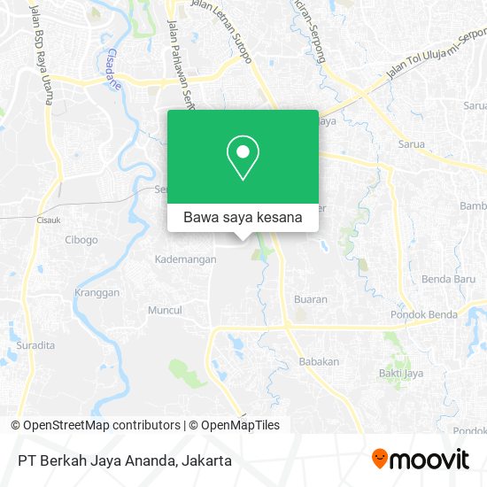 Peta PT Berkah Jaya Ananda