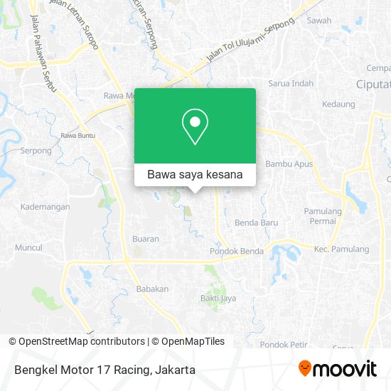 Peta Bengkel Motor 17 Racing