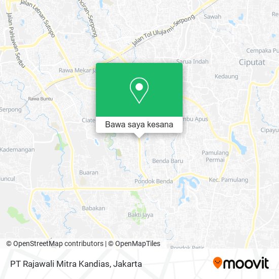 Peta PT Rajawali Mitra Kandias