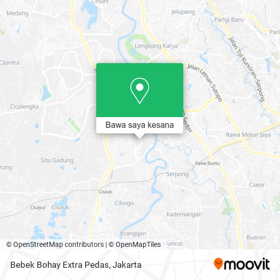Peta Bebek Bohay Extra Pedas