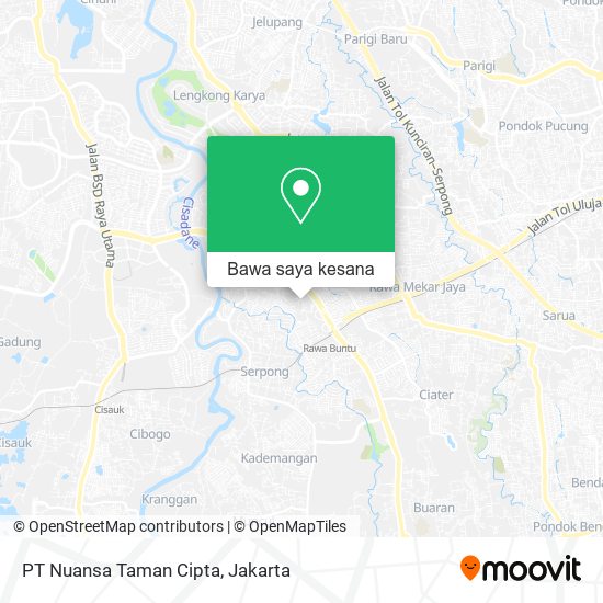 Peta PT Nuansa Taman Cipta