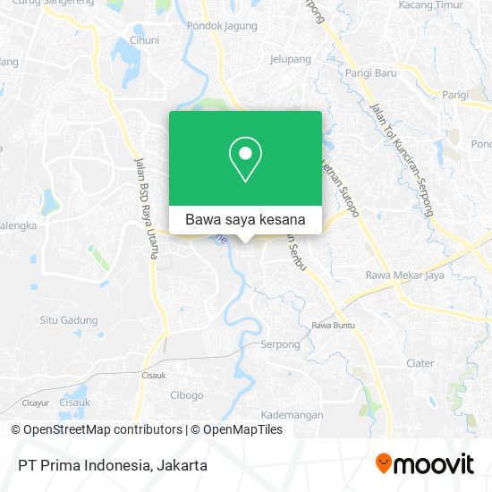 Peta PT Prima Indonesia