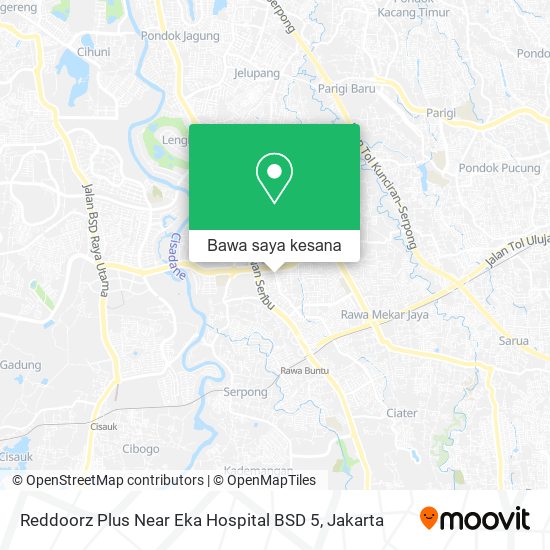 Peta Reddoorz Plus Near Eka Hospital BSD 5