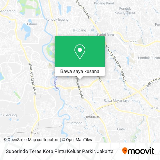 Peta Superindo Teras Kota Pintu Keluar Parkir