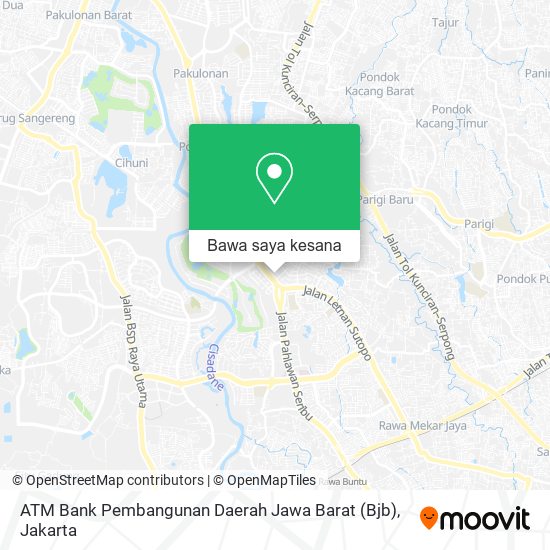 Peta ATM Bank Pembangunan Daerah Jawa Barat (Bjb)