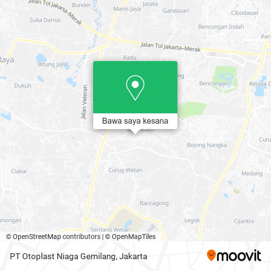 Peta PT Otoplast Niaga Gemilang