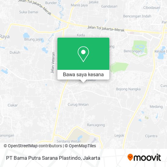 Peta PT Bama Putra Sarana Plastindo