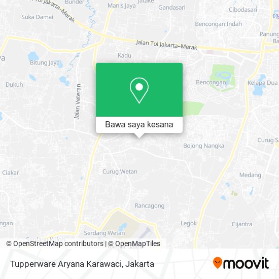 Peta Tupperware Aryana Karawaci