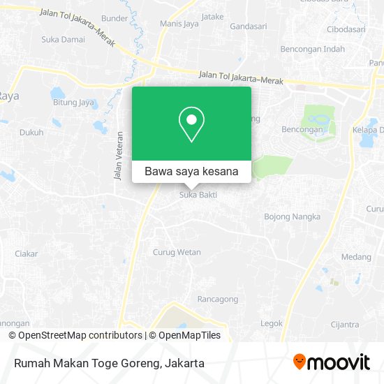 Peta Rumah Makan Toge Goreng