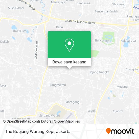 Peta The Boejang Warung Kopi