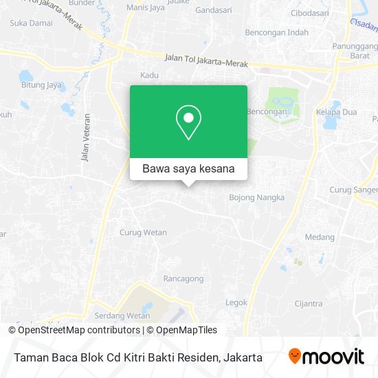 Peta Taman Baca Blok Cd Kitri Bakti Residen