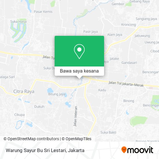 Peta Warung Sayur Bu Sri Lestari