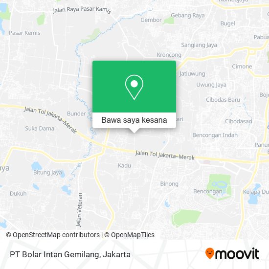 Peta PT Bolar Intan Gemilang
