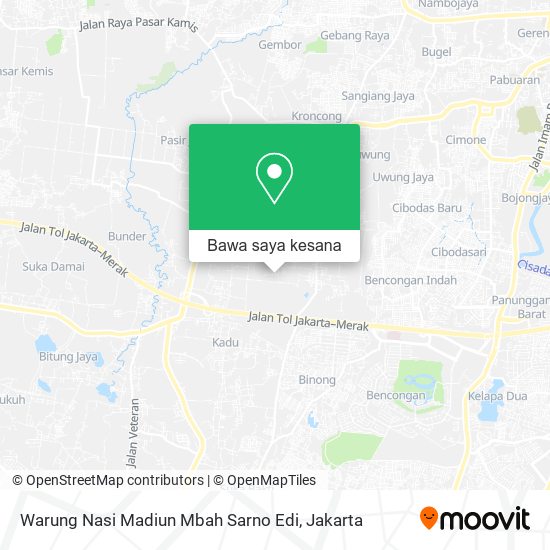 Peta Warung Nasi Madiun Mbah Sarno Edi