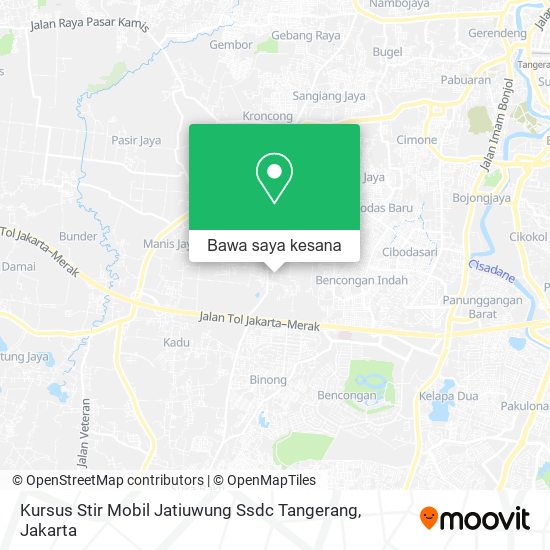 Peta Kursus Stir Mobil Jatiuwung Ssdc Tangerang