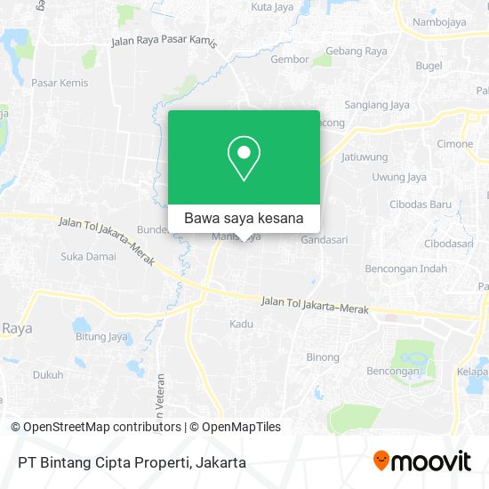 Peta PT Bintang Cipta Properti