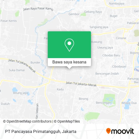 Peta PT Pancayasa Primatangguh