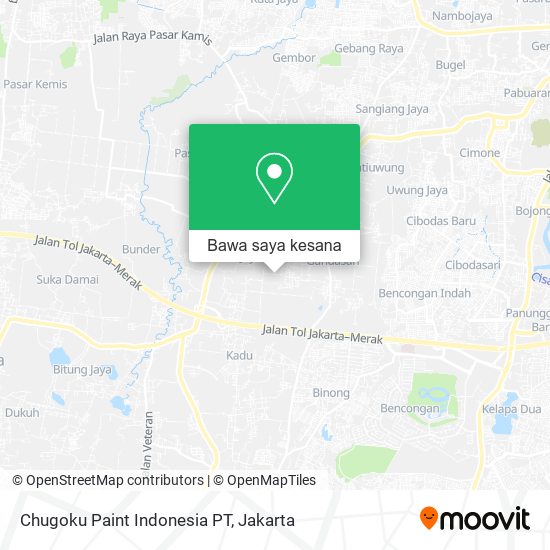 Peta Chugoku Paint Indonesia PT