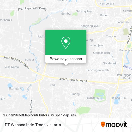 Peta PT Wahana Indo Trada