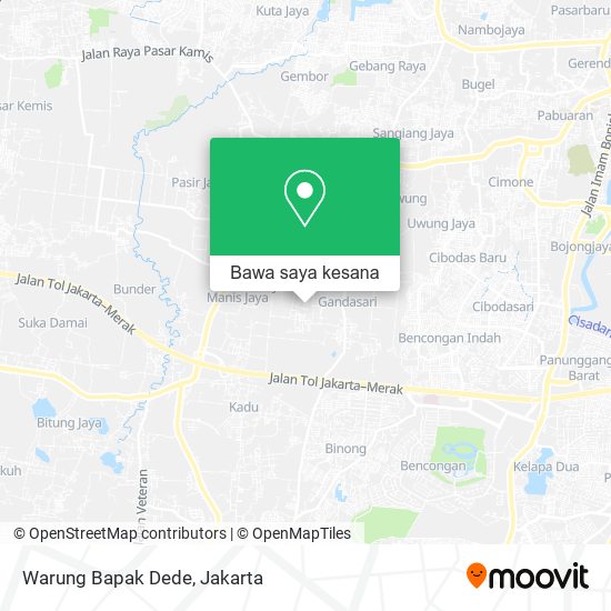 Peta Warung Bapak Dede