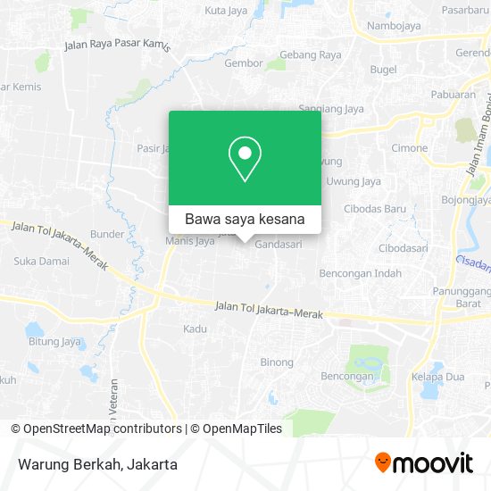 Peta Warung Berkah