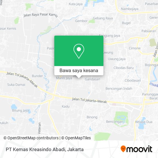 Peta PT Kemas Kreasindo Abadi