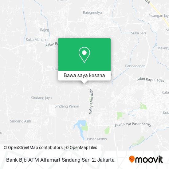 Peta Bank Bjb-ATM Alfamart Sindang Sari 2
