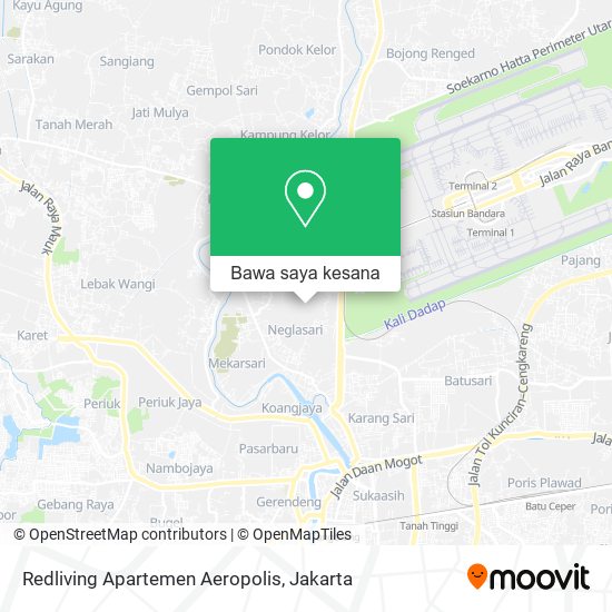 Peta Redliving Apartemen Aeropolis