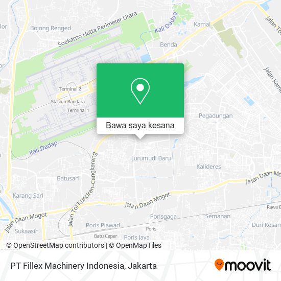 Peta PT Fillex Machinery Indonesia