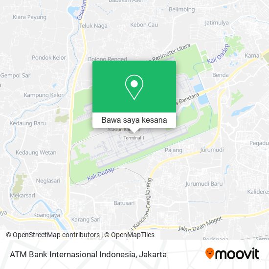 Peta ATM Bank Internasional Indonesia