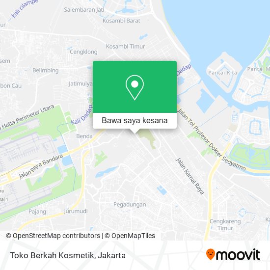 Peta Toko Berkah Kosmetik