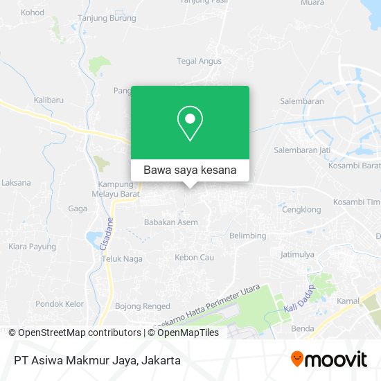 Peta PT Asiwa Makmur Jaya