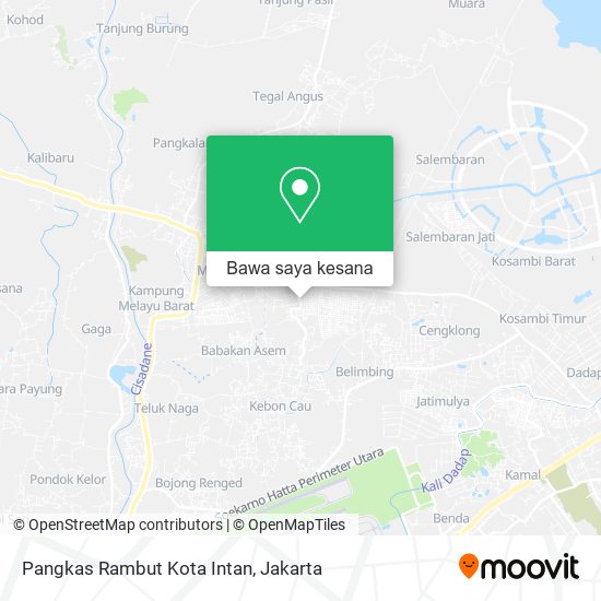 Peta Pangkas Rambut Kota Intan
