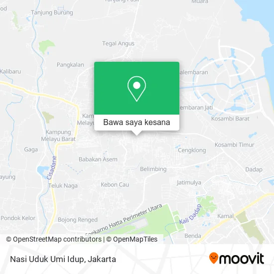 Peta Nasi Uduk Umi Idup