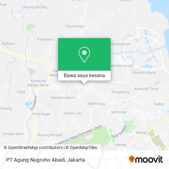 Peta PT Agung Nugroho Abadi