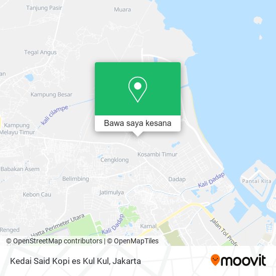 Peta Kedai Said Kopi es Kul Kul