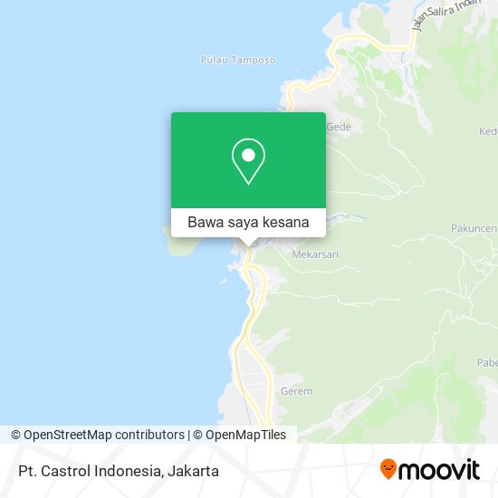 Peta Pt. Castrol Indonesia