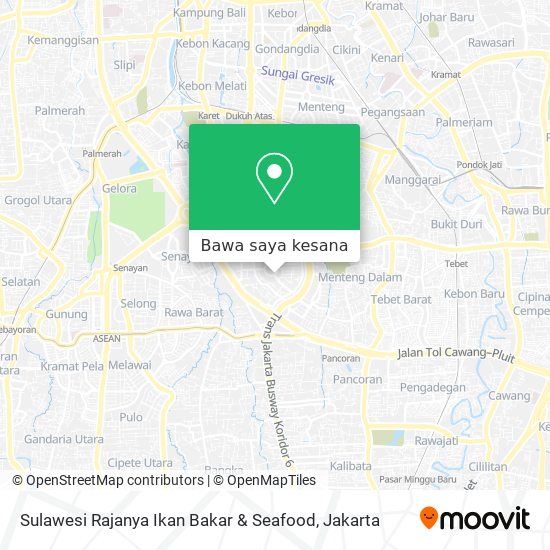 Peta Sulawesi Rajanya Ikan Bakar & Seafood