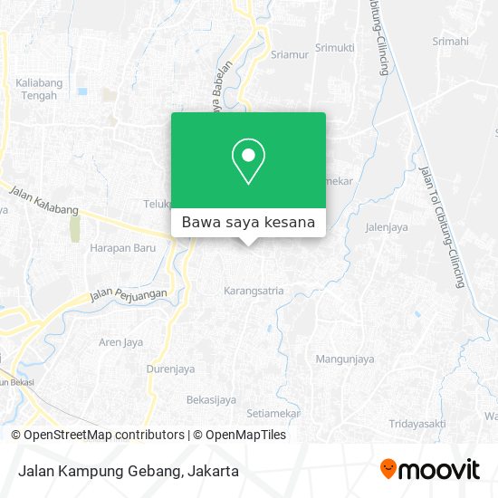 Peta Jalan Kampung Gebang