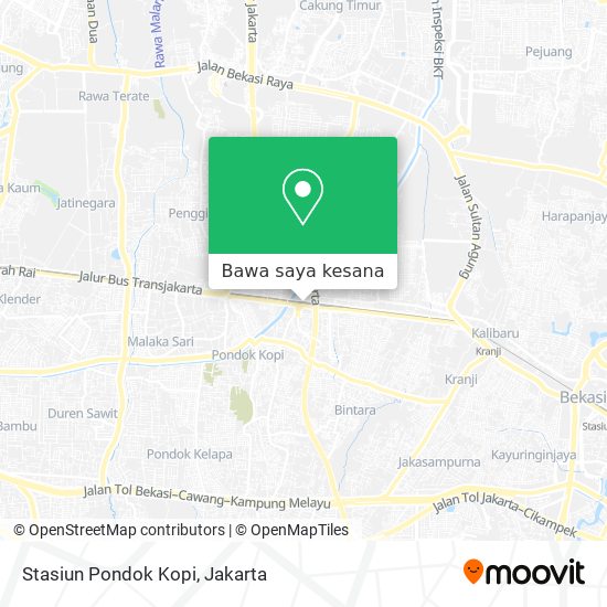 Peta Stasiun Pondok Kopi