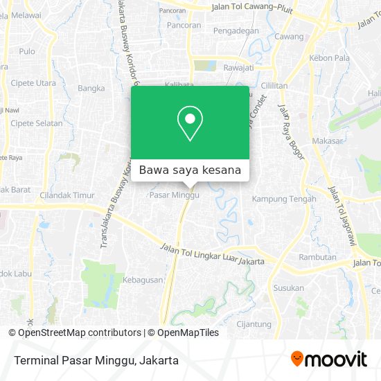 Peta Terminal Pasar Minggu